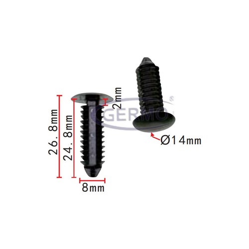 Befestigungs clip stopfen - 10,
