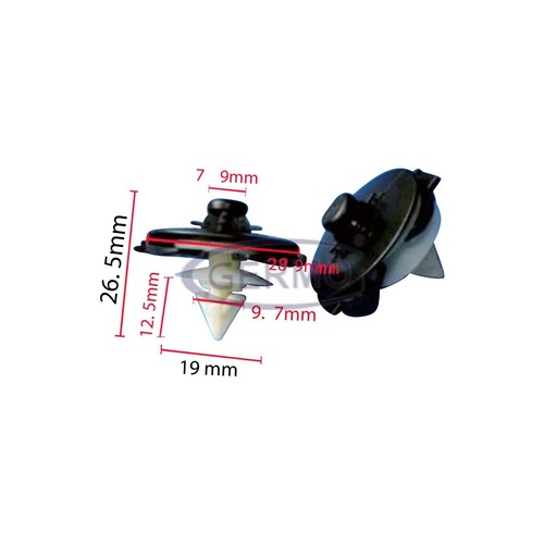 Befestigung clip - 10, x