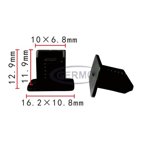 Befestigungs clip - 10, x