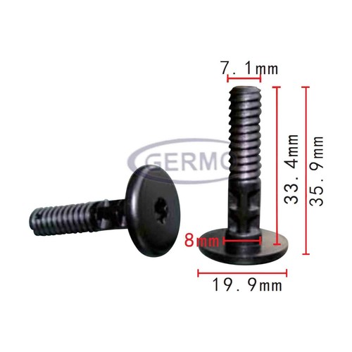 Befestigungs clip stift - 10,