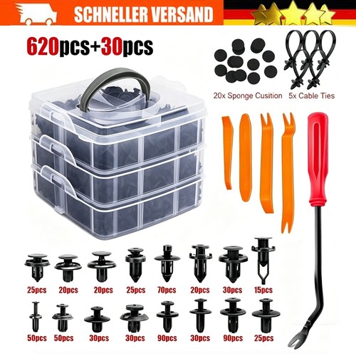650 stück auto clip set - auto, clip-set