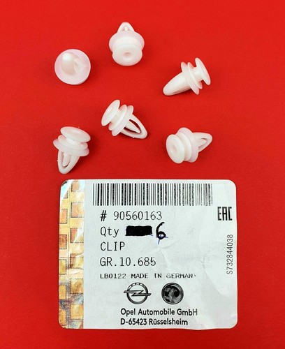 Originale opel clips - 6x,