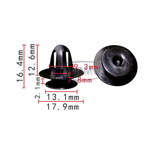 Befestigungs clip tür - 10,