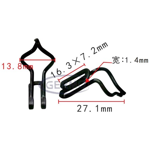 Befestigungs clips metall - 10, x